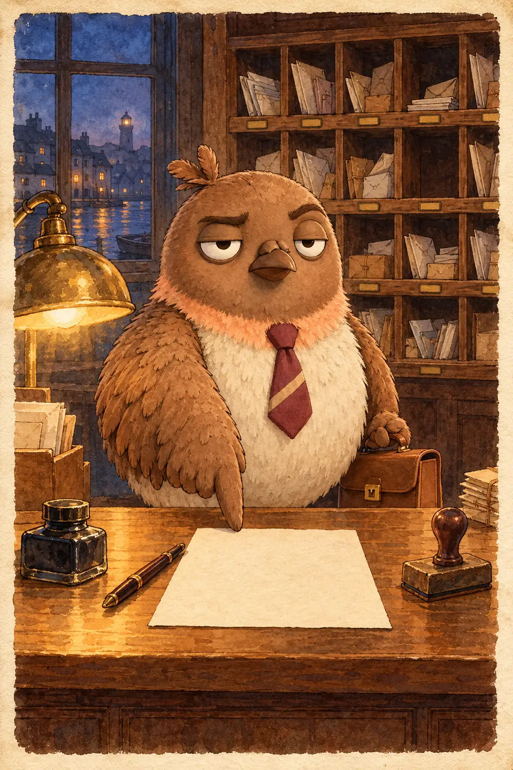 Storybook picture for the notice Your First Letter